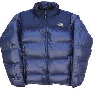SOLD- DO NOT BUY (VINTAGE NAVY NORTH FACE PUFFER JACKET)